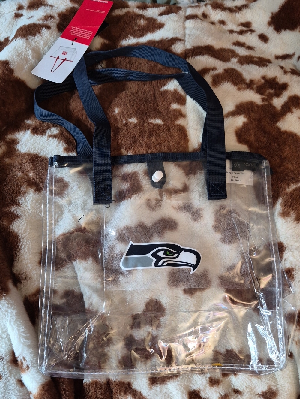 NFL Seahawks Clear Tote Bag
